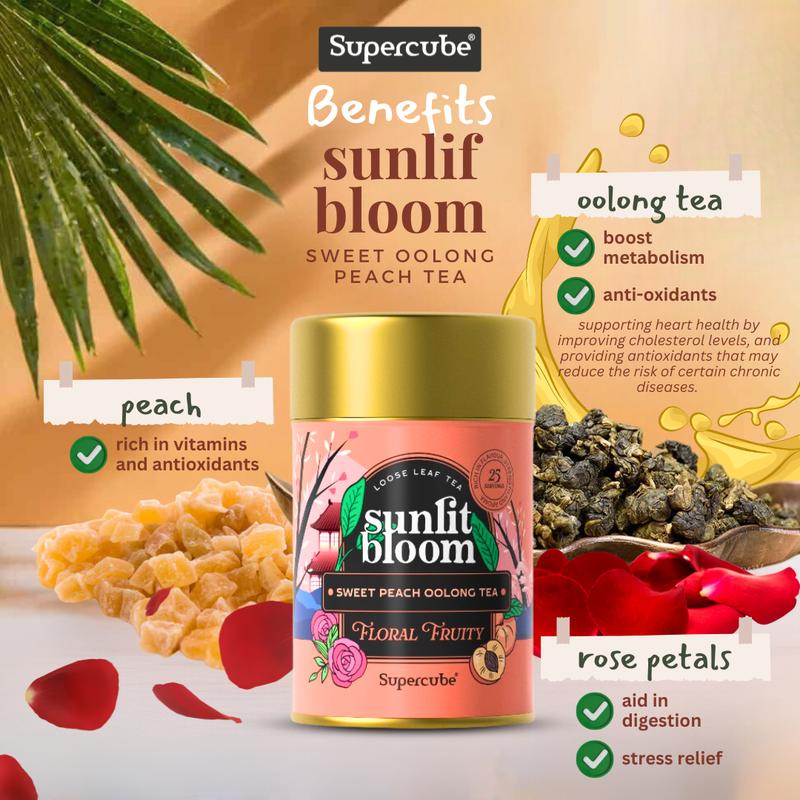 Sweet Peach Oolong Tea - Sunlit Bloom