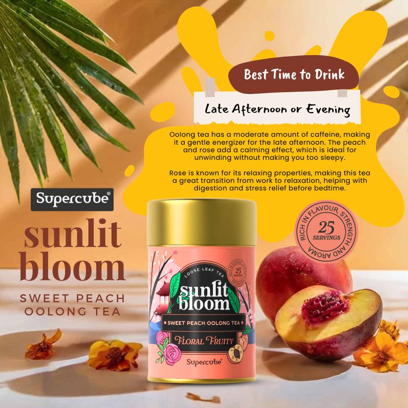 Sweet Peach Oolong Tea - Sunlit Bloom